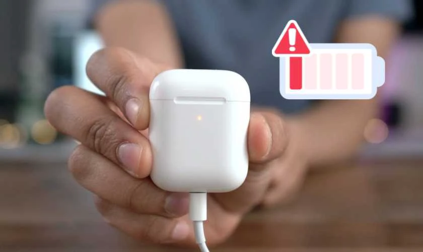 Tai nghe AirPods bị rè do chai pin