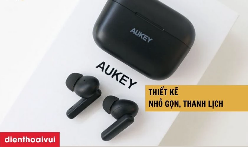 Hầu như c&aacute;c d&ograve;ng tai nghe Aukey đều c&oacute; thiết kế tr&ograve;n, nhỏ nhắn