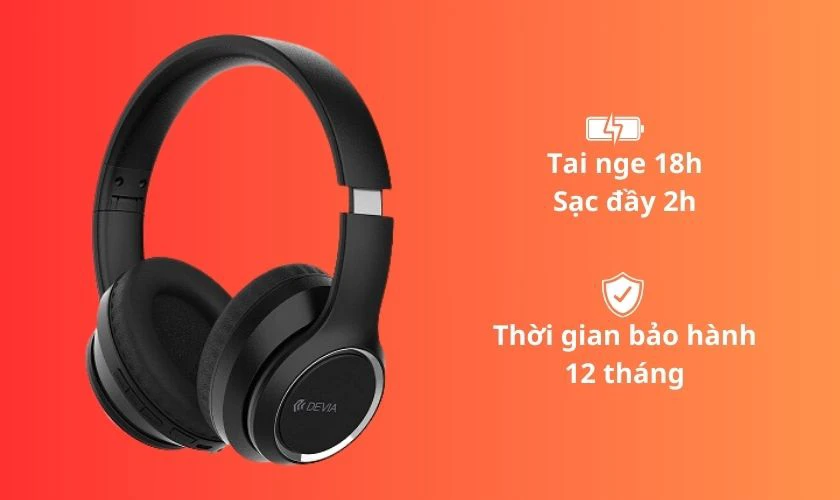 Tai nghe Devia Kintone Đen giảm giá sốc
