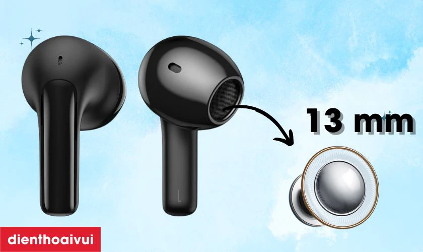 Tai nghe Bluetooth Baseus Bowie E3 c&oacute; lớp m&agrave;ng ngăn nhỏ l&agrave;m từ Titanium 13mm