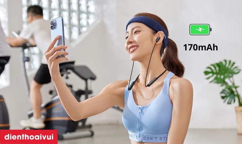 Baseus Bowie P1 được trang bị vi&ecirc;n pin c&oacute; dung lượng 170mAh