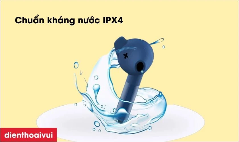 Tai nghe Bluetooth kh&ocirc;ng d&acirc;y Defunc True Go c&oacute; khả năng kh&aacute;ng nước IPX4