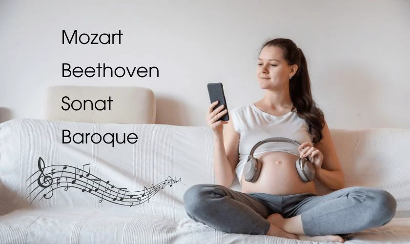 Một số lưu &yacute; khi mang tai nghe cho b&agrave; bầu