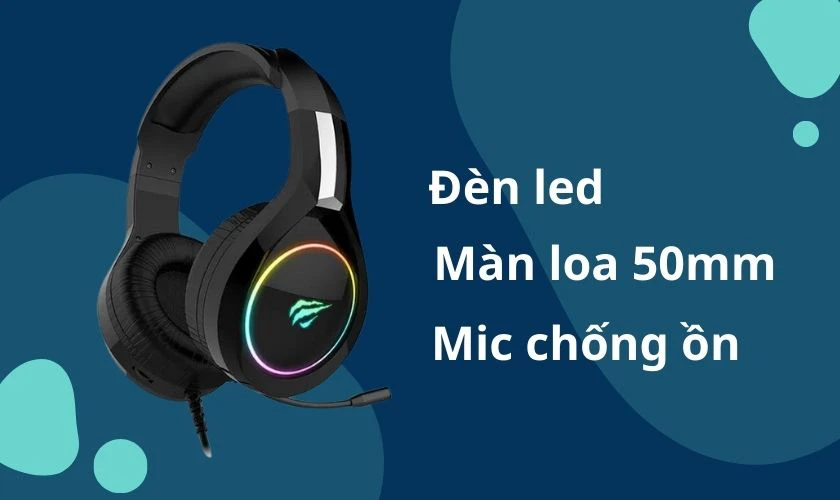Tai nghe chụp tai Gaming Havit HV-H2232D c&oacute; mic đi k&egrave;m