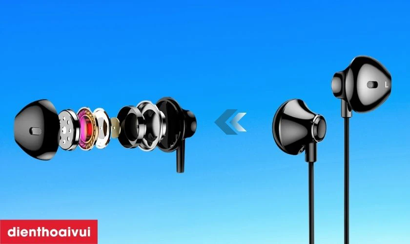 Tai nghe c&oacute; d&acirc;y Baseus Encok H06 c&oacute; độ trở kh&aacute;ng 32 Ohm