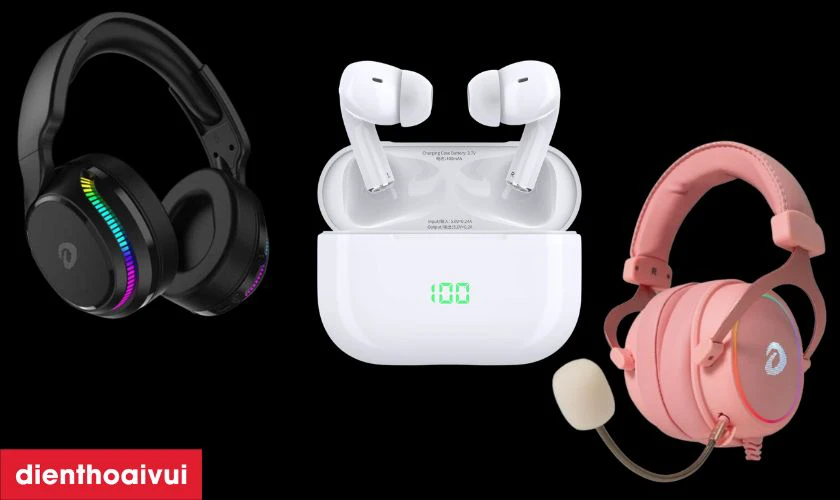 Tai nghe Dareu có thiết kế phong cách gaming