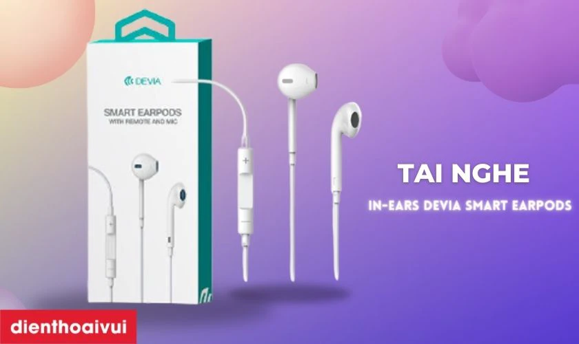 Tai nghe In-Ears Devia Smart Earpods c&oacute; mic