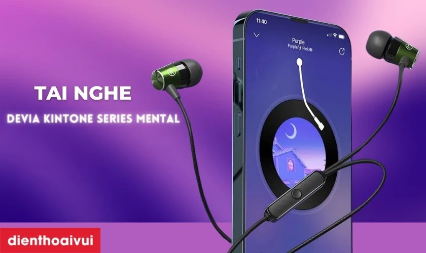 Tai nghe c&oacute; d&acirc;y Devia Kintone Series Mental