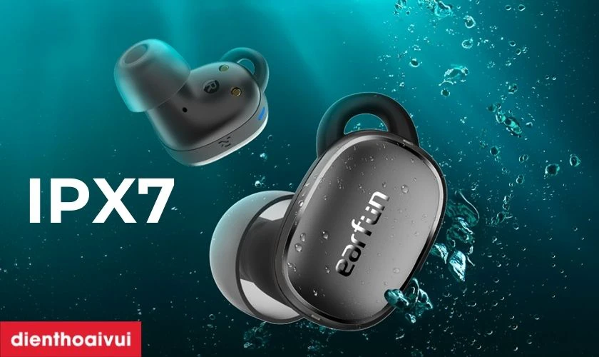 Chống mồ hôi và nước đạt IPX7