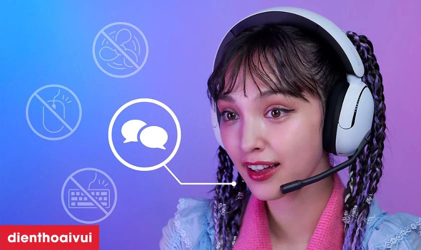 Micro trang bị c&ocirc;ng nghệ chống ồn ti&ecirc;n tiến cho cuộc tr&ograve; chuyện chất lượng cao
