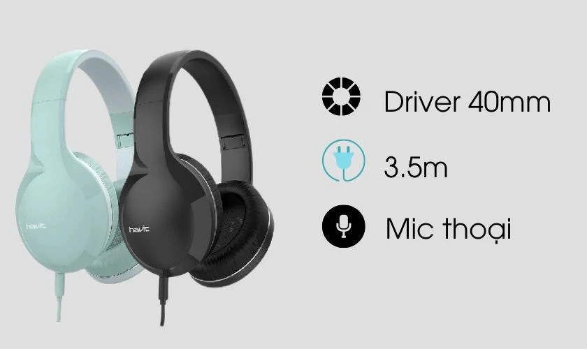 Tai nghe chụp tai Gaming Havit HV-H100D gi&aacute; rẻ dưới 500k