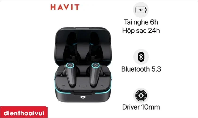Tai Nghe Kh&ocirc;ng D&acirc;y Gaming Havit TW908
