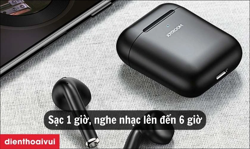 Sạc nhanh 1 giờ, nghe nhạc lên đến 6 giờ