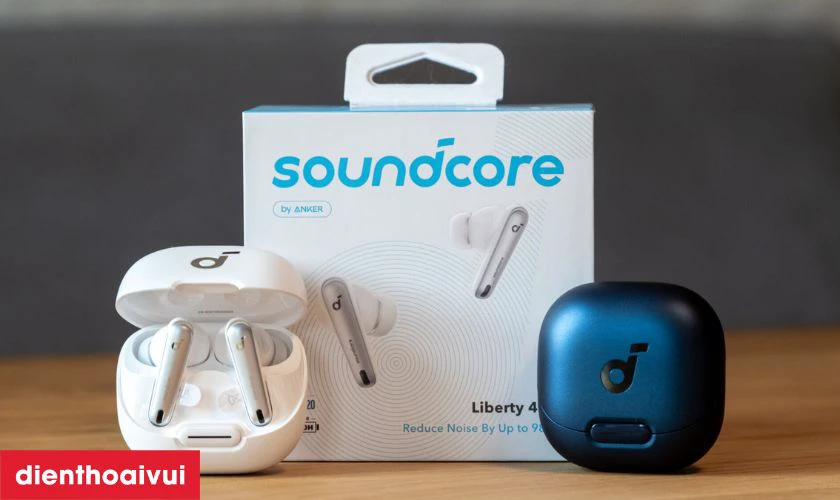 Tai nghe kh&ocirc;ng d&acirc;y chống ồn Anker Soundcore Liberty 4 NC ch&iacute;nh h&atilde;ng