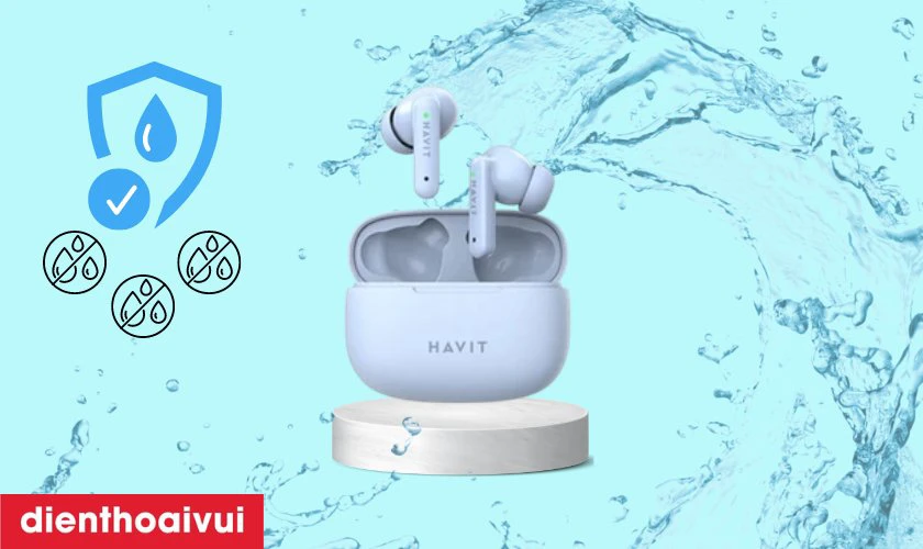 Thao t&aacute;c cảm ứng v&agrave; khả năng chống nước IPX4
