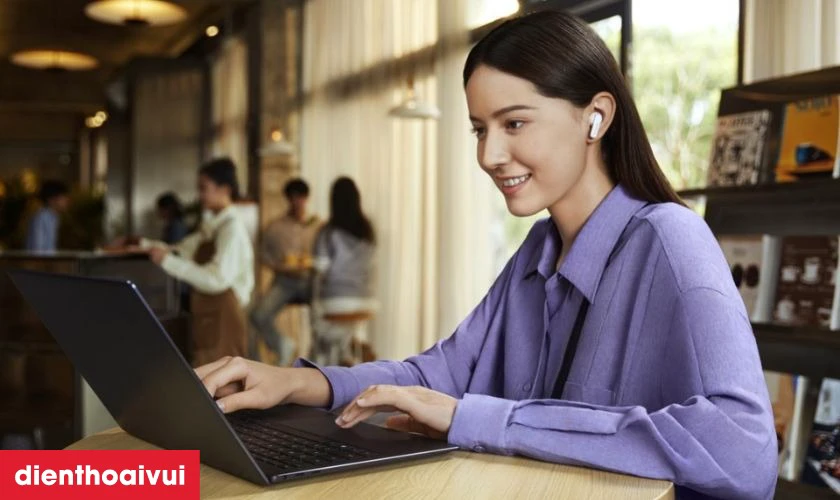 Tận hưởng &acirc;m nhạc tuyệt vời nhờ t&iacute;nh năng chống ồn chủ động ANC