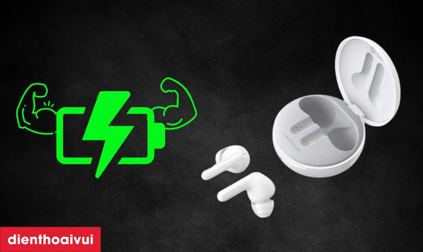 Hầu hết c&aacute;c tai nghe LG đều c&oacute; thời gian nghe nhạc tương đối lớn