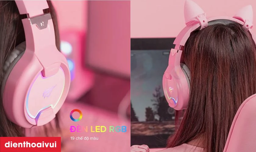 Đèn LED RGB rực rỡ, mic đàm thoại rõ nét