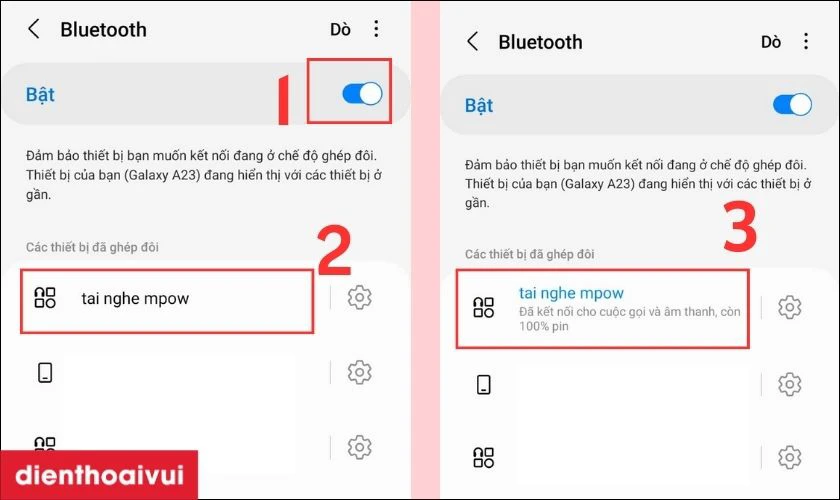 Hướng dẫn kết nối Bluetooth tai nghe Mpow với điện thoại