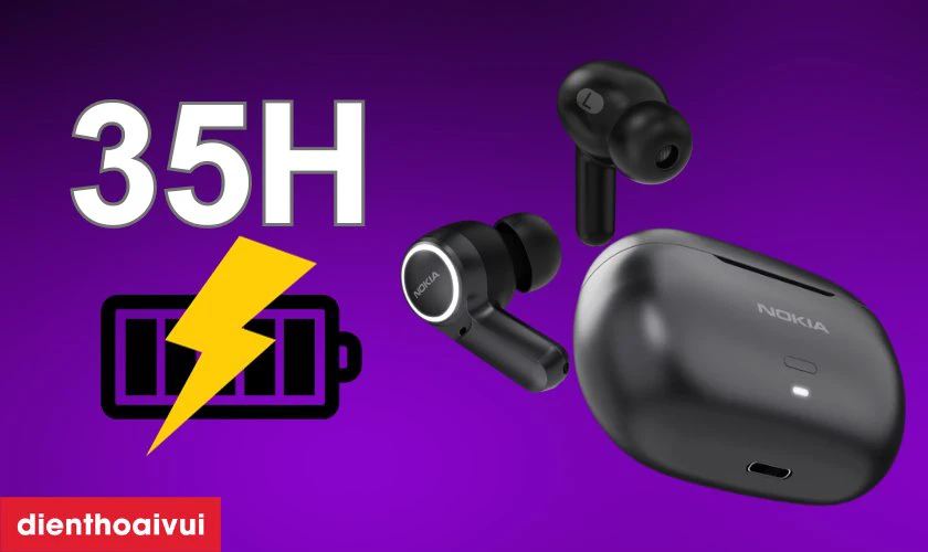 Tai nghe của Nokia sẽ c&oacute; thời gian sử dụng l&agrave; 6h - 9h