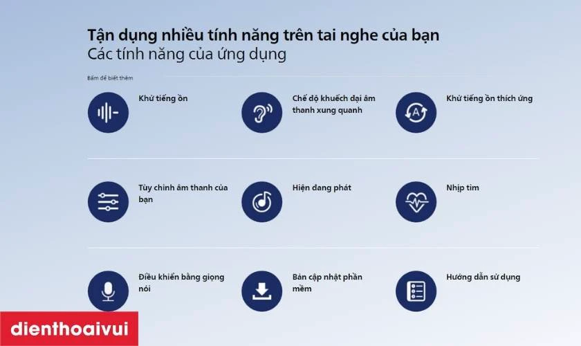 Ứng dụng Philips Headphones hỗ trợ k&iacute;ch hoạt nhiều t&iacute;nh năng độc đ&aacute;o 