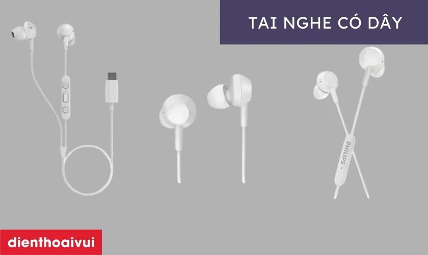 Tai nghe c&oacute; d&acirc;y Philips TAE5008WT/00 