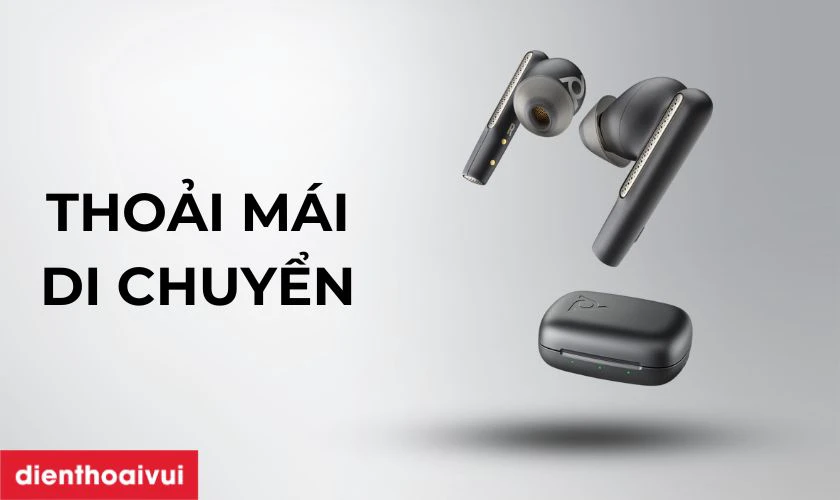 Thoải m&aacute;i di chuyển khi đeo tai nghe Plantronics 