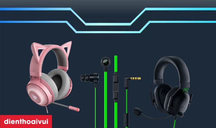 Tai nghe Razer c&oacute; d&acirc;y