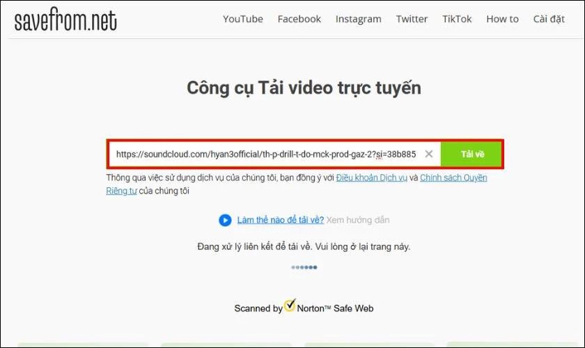 Tải nhạc Soundcloud bằng SaveFrom.net đơn giản