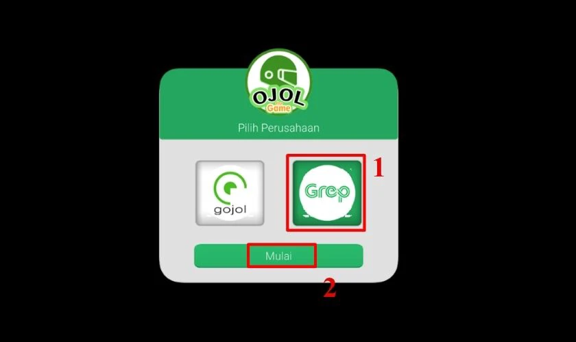 Cuối cùng là nhấn chọn giữa Gojol và Grap, nhấn Mulai để hoàn tất