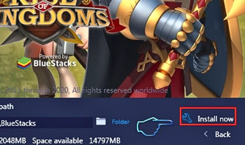 Sau đ&oacute; chọn Install now