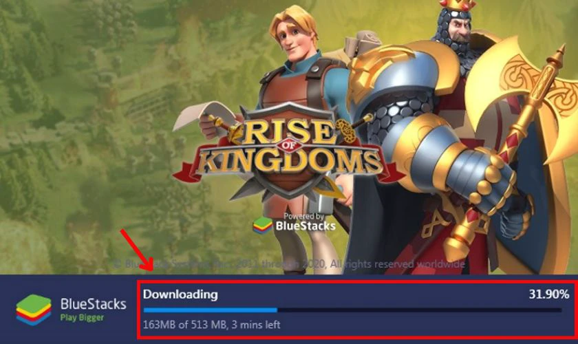 Đợi cho đến khi qu&aacute; tr&igrave;nh c&agrave;i đặt kết th&uacute;c, sau đ&oacute; khởi chạy ứng dụng BlueStacks