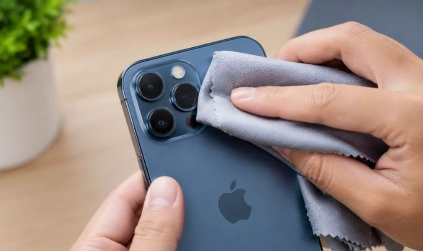 Cách khắc phục camera sau iPhone bị nhiễu tại nhà