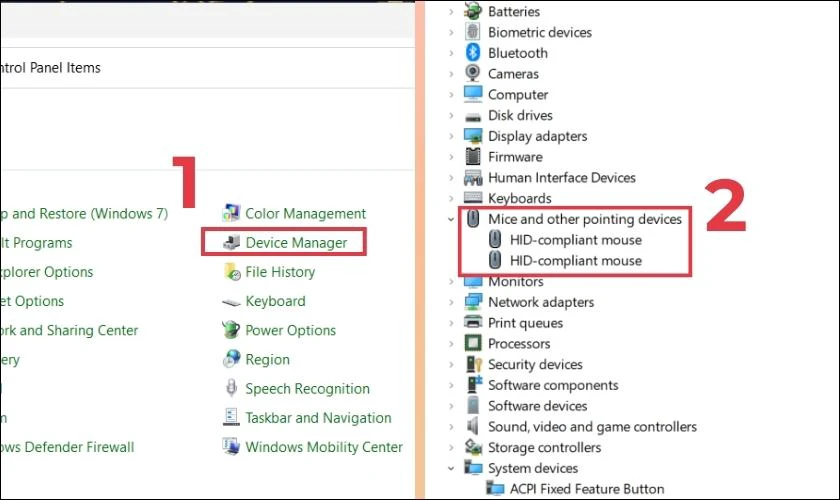 Cập nhật driver Touchpad