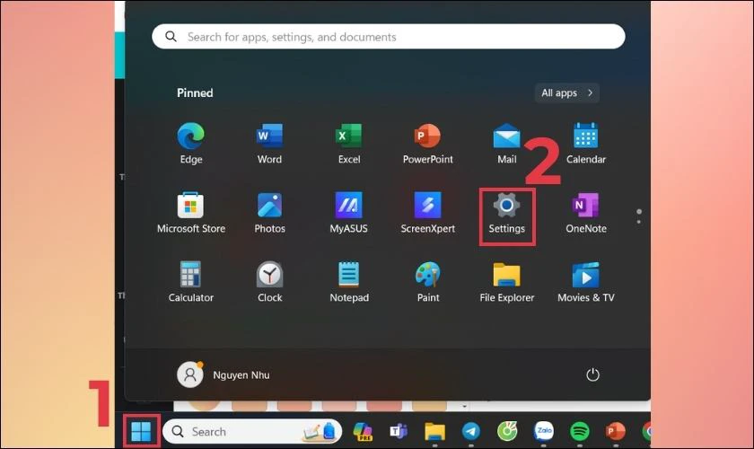 K&iacute;ch hoạt Touchpad trong C&agrave;i đặt Touchpad