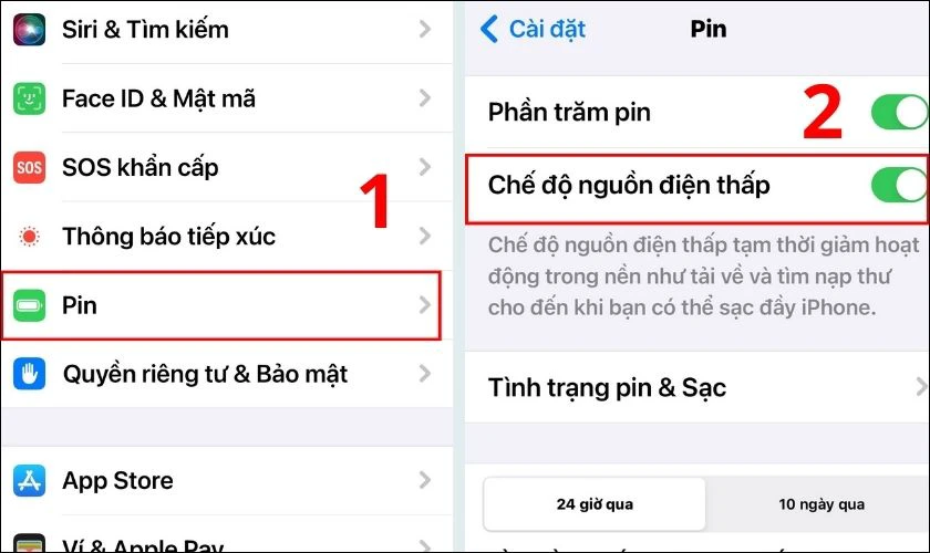 K&iacute;ch hoạt chế độ tiết kiệm pin khi tại sao điện thoại iPhone bị n&oacute;ng m&aacute;y