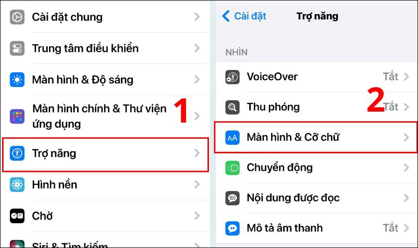 Thiết lập cảm biến s&aacute;ng tự động
