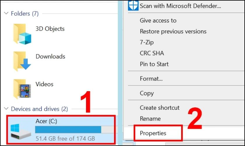 Dùng công cụ Disk Cleanup để khắc phục lỗi ổ cứng bị mất dung lượng