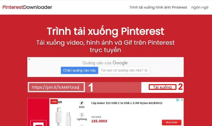 Download video từ tr&ecirc;n Pinterest về m&aacute;y t&iacute;nh