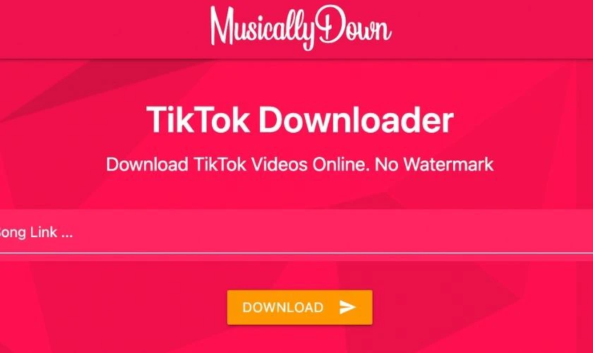 Musically Down l&agrave; một trong những app tải video TikTok kh&ocirc;ng logo