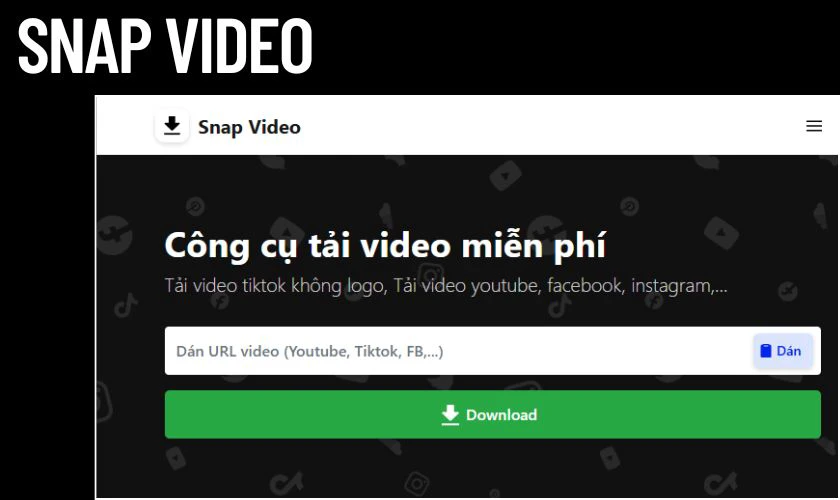 Tải video Weibo kh&ocirc;ng logo bằng Snap Video
