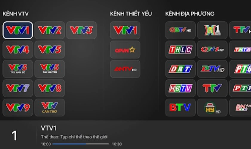 VTV Go có những tính năng gì?