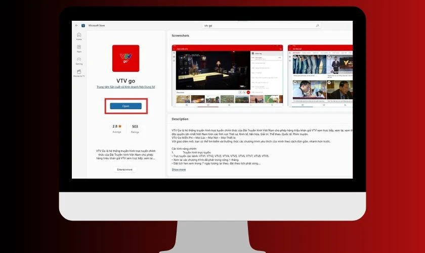 Chờ quá trình cài đặt hoàn tất, sau đó nhấn Open/Mở để khởi chạy