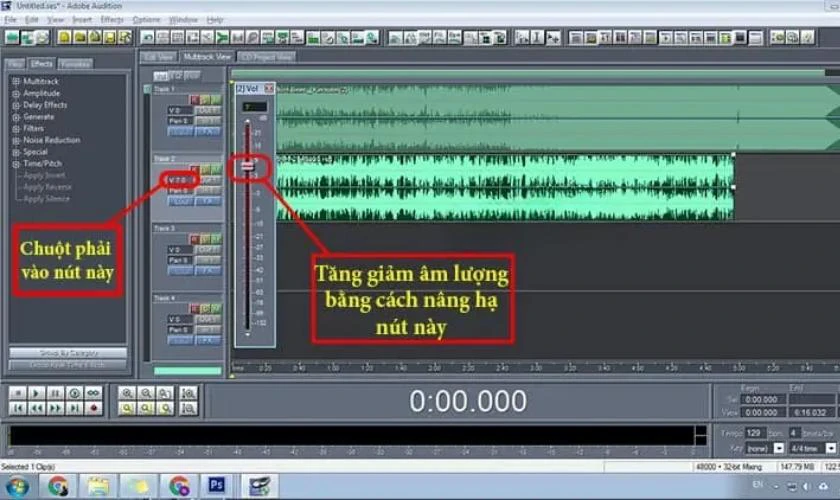 Tăng volume video bằng Adobe Audition
