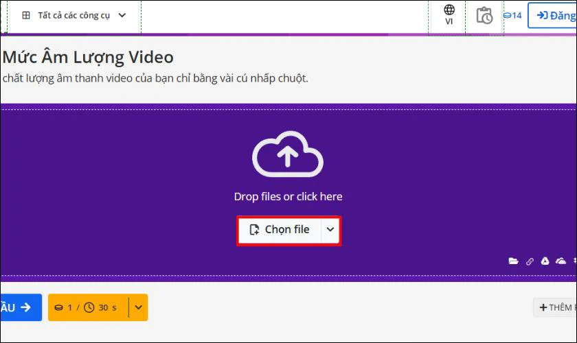 Tăng volume video online với Video2edit.com