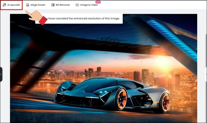 Cách tăng dung lượng ảnh với Fotor