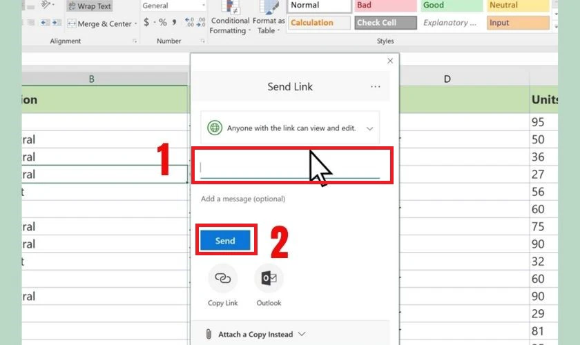 C&aacute;ch chia sẻ file Excel Online cho nhiều người đơn giản