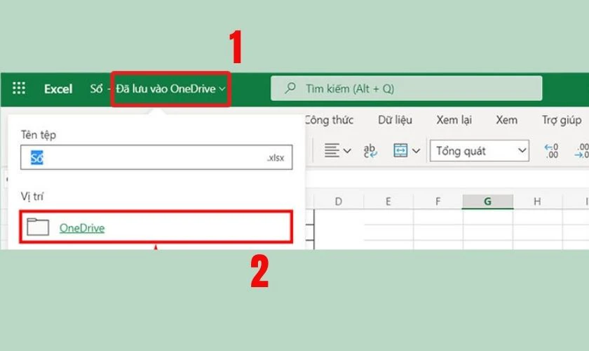 C&aacute;ch tải file Excel từ m&aacute;y t&iacute;nh l&ecirc;n Excel Online