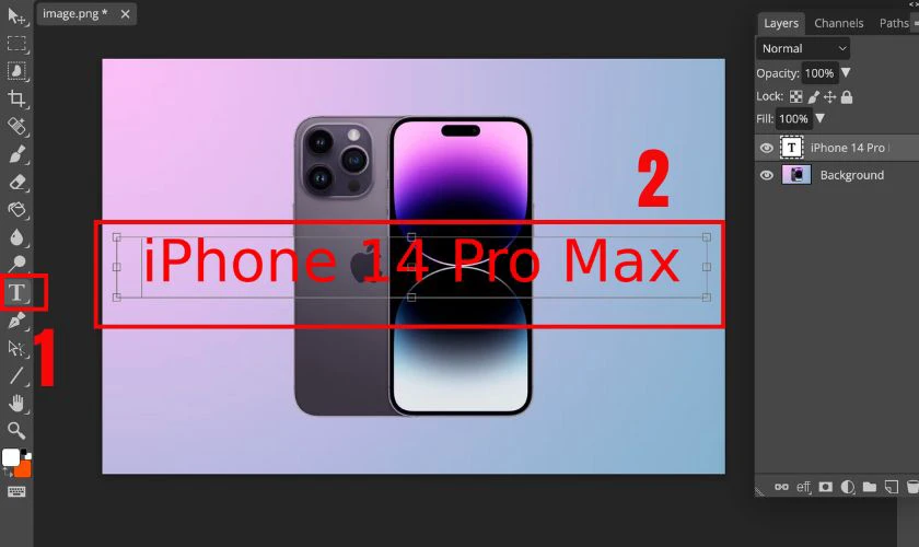 C&aacute;ch tạo nền trắng cho chữ trong Photoshop nhanh ch&oacute;ng