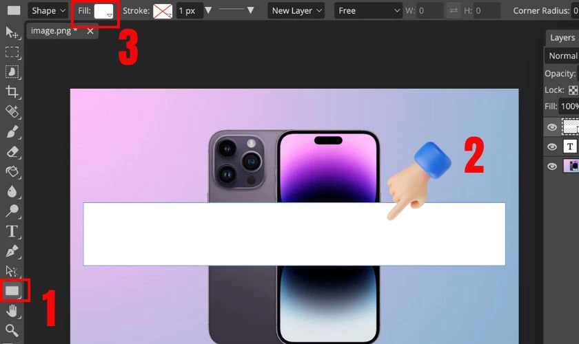 C&aacute;ch tạo nền trắng cho chữ trong Photoshop nhanh